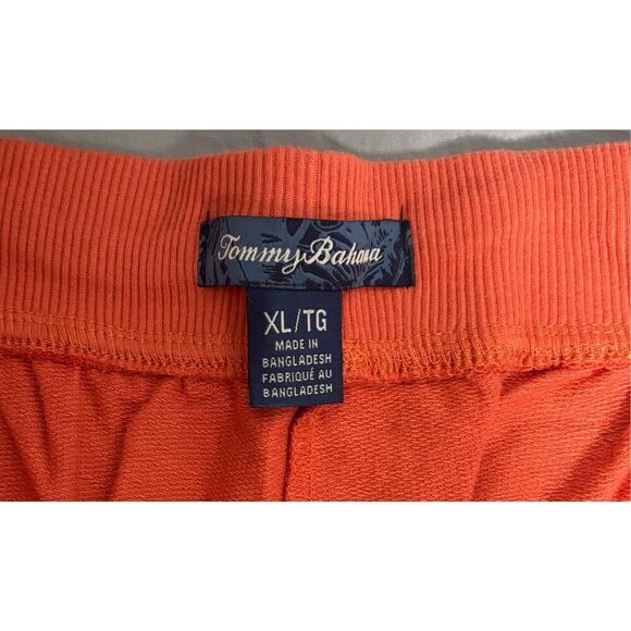 Tommy Bahama Cotton Woven Jam Shorts Men’s XL Orange Drawstring Sweat shorts - Picture 5 of 6